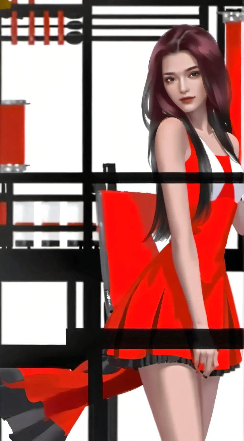 ai character: mikha  background
