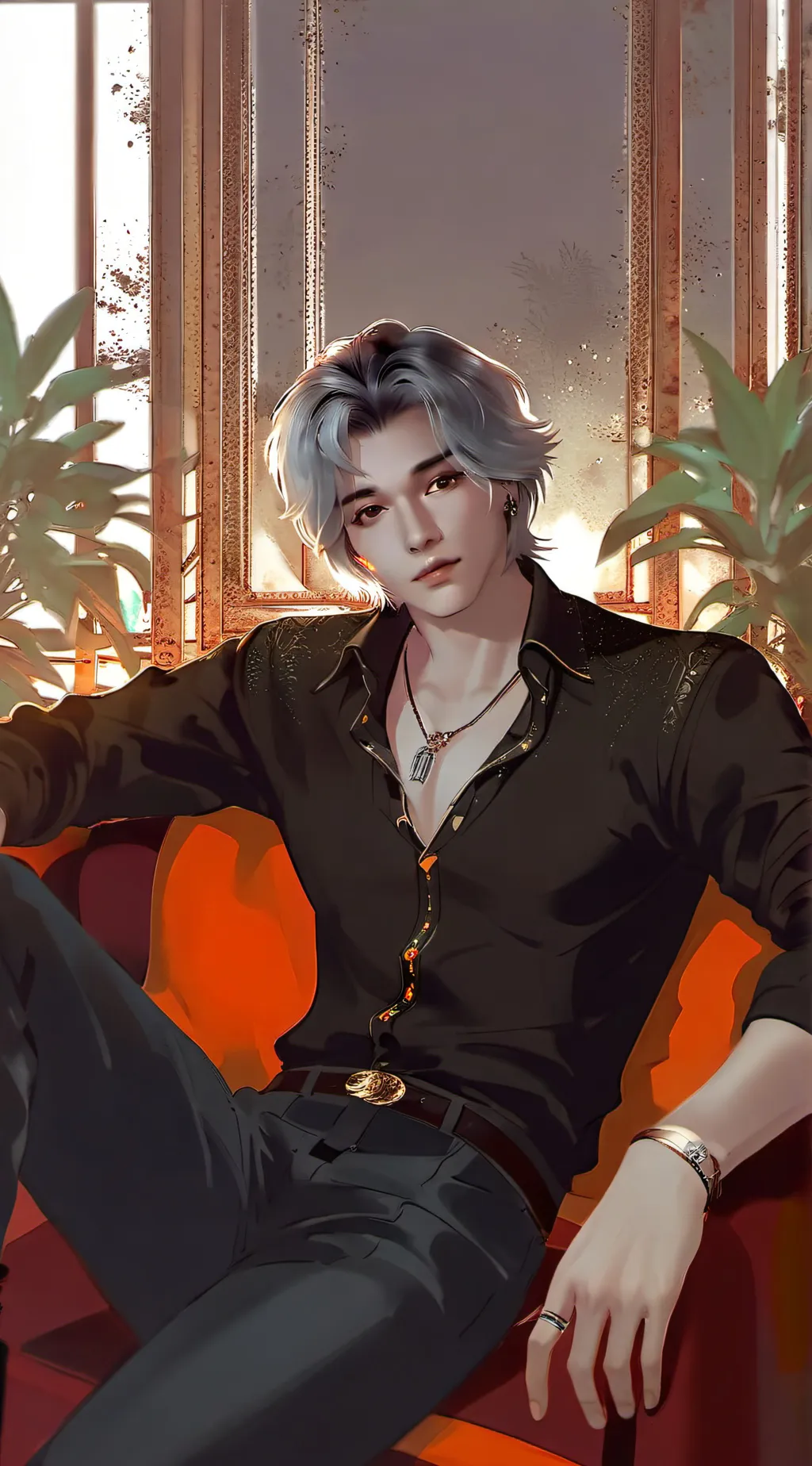 ai character: Villain x Hero background