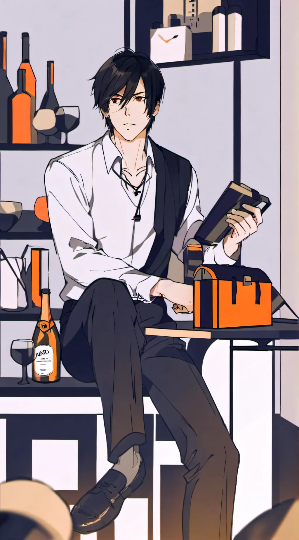 ai character: FANGGGG!!! background