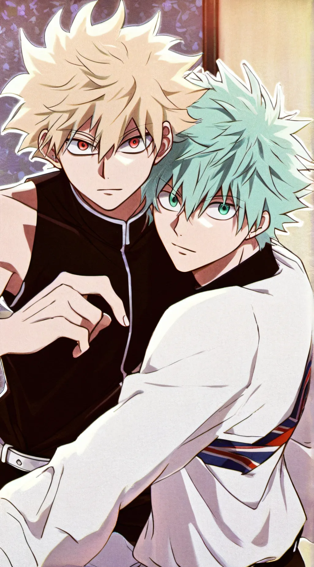 ai character: BakuDeku angst background