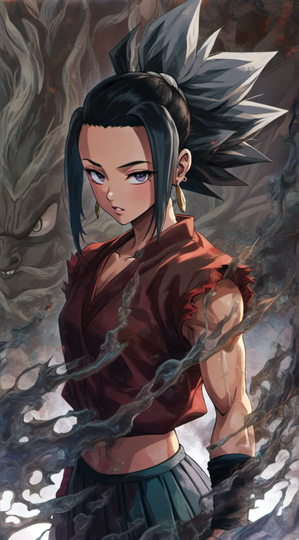 ai character: Kale background