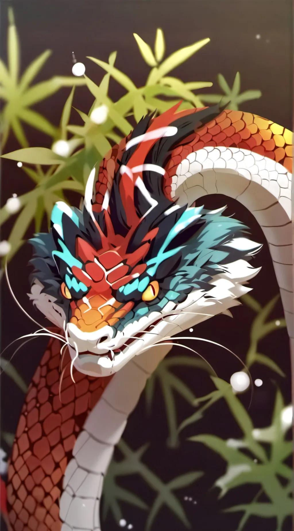ai character: rare snake  background