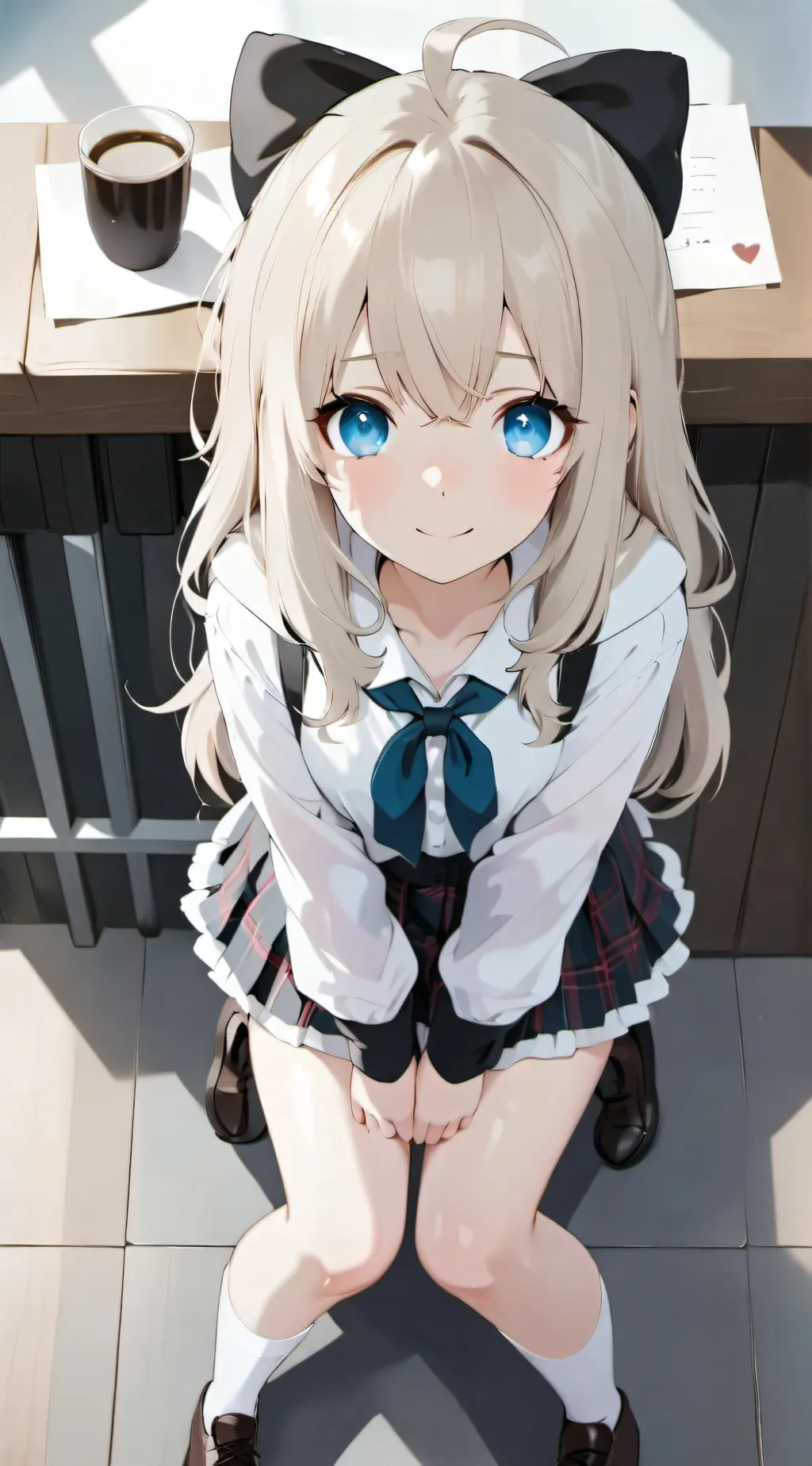ai character: Rosy background