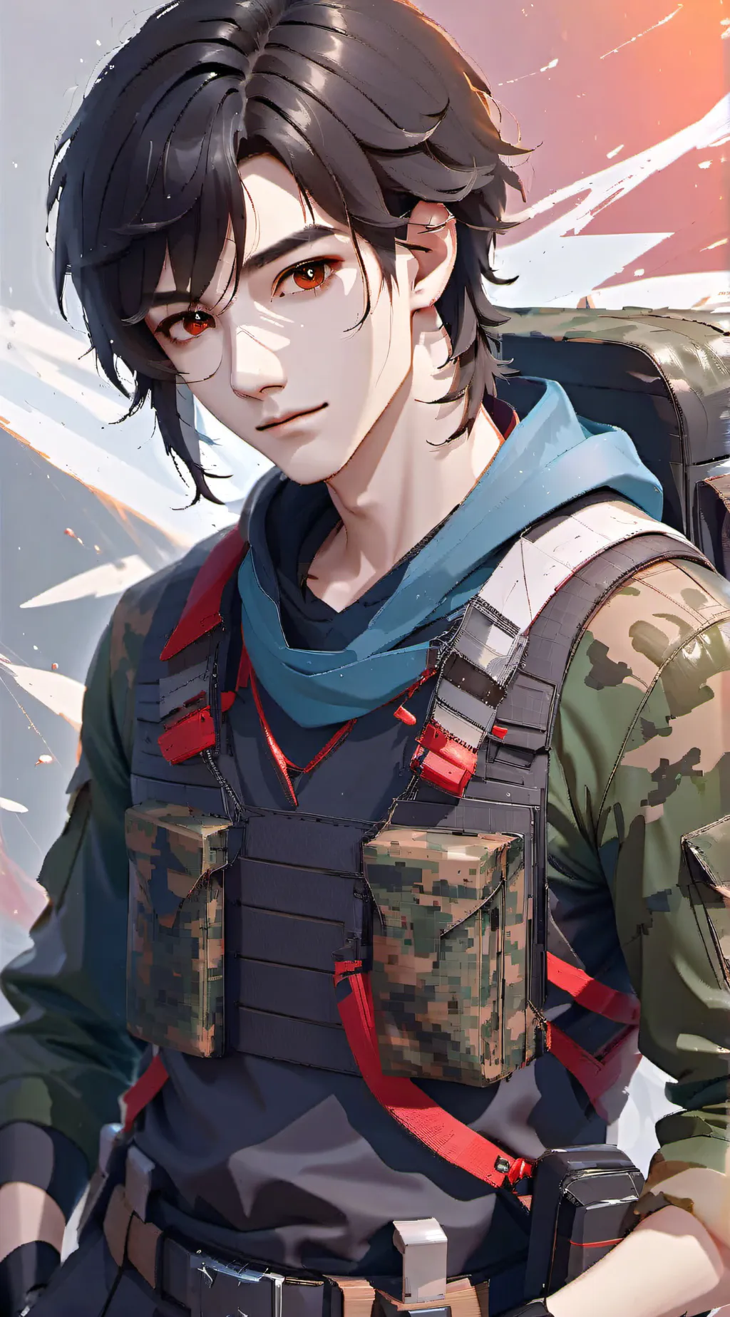 ai character: Lucas  background