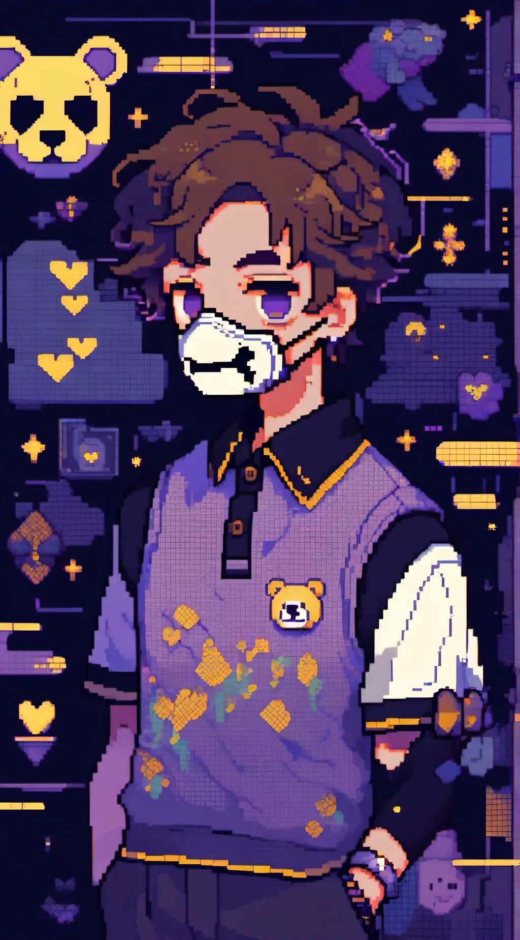 ai character: Sparkle_Afton background