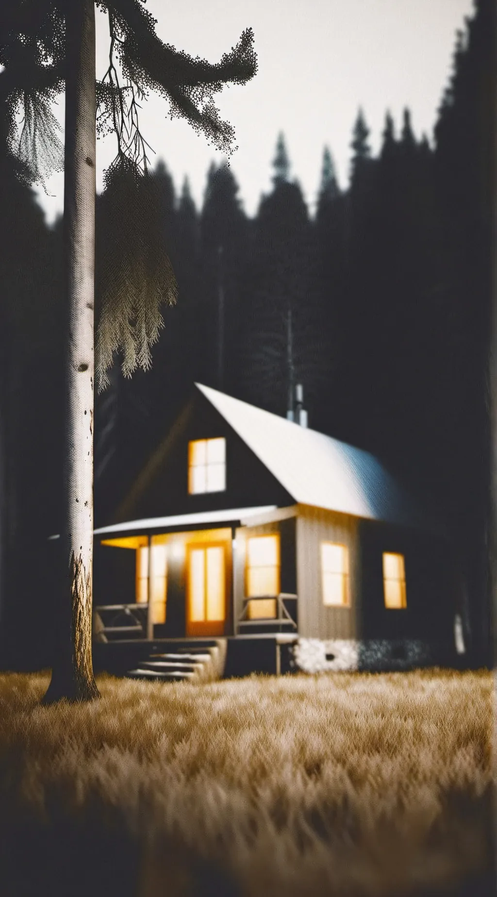 ai character: Ur at a cabin background