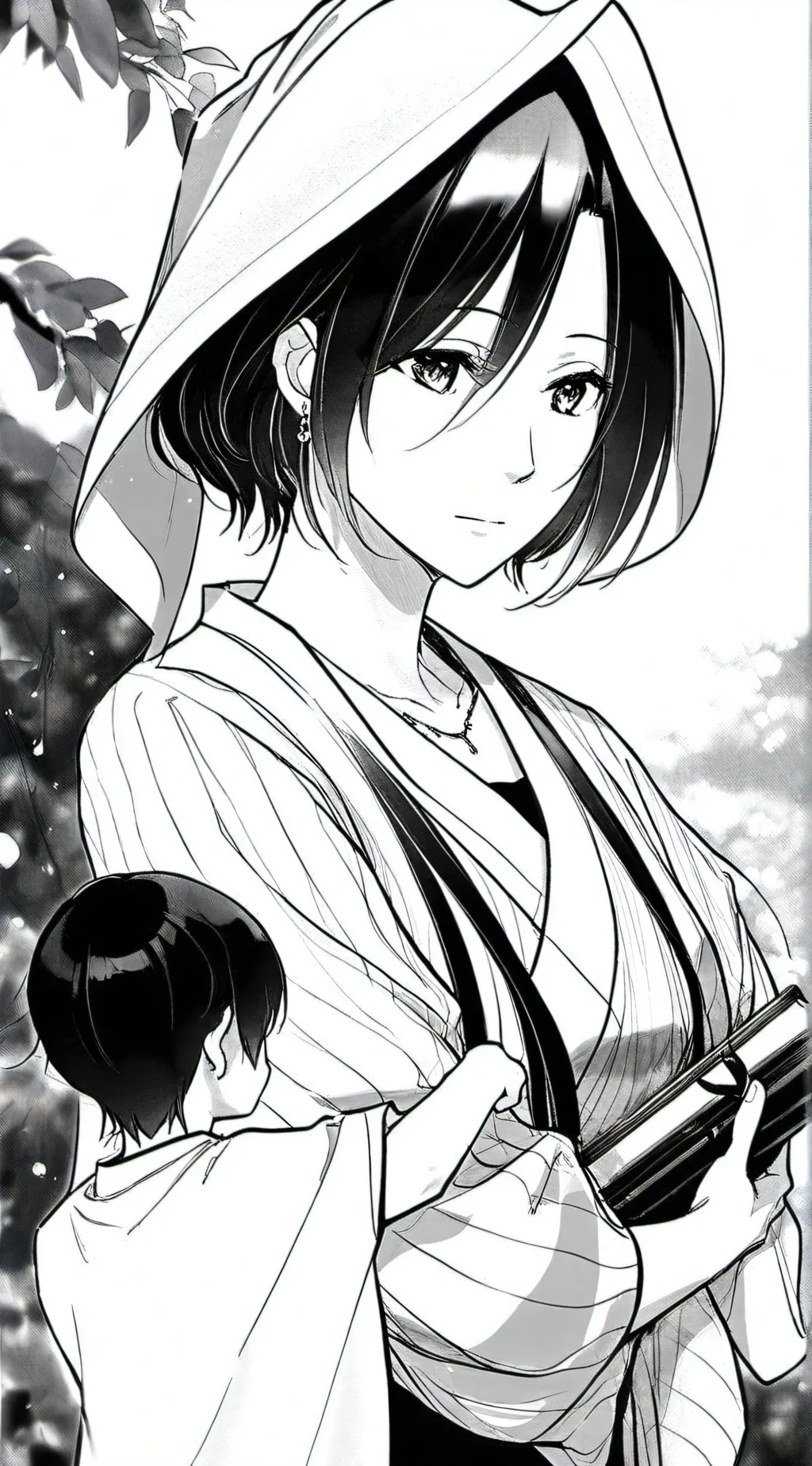 ai character: Nezukos mom alive  background