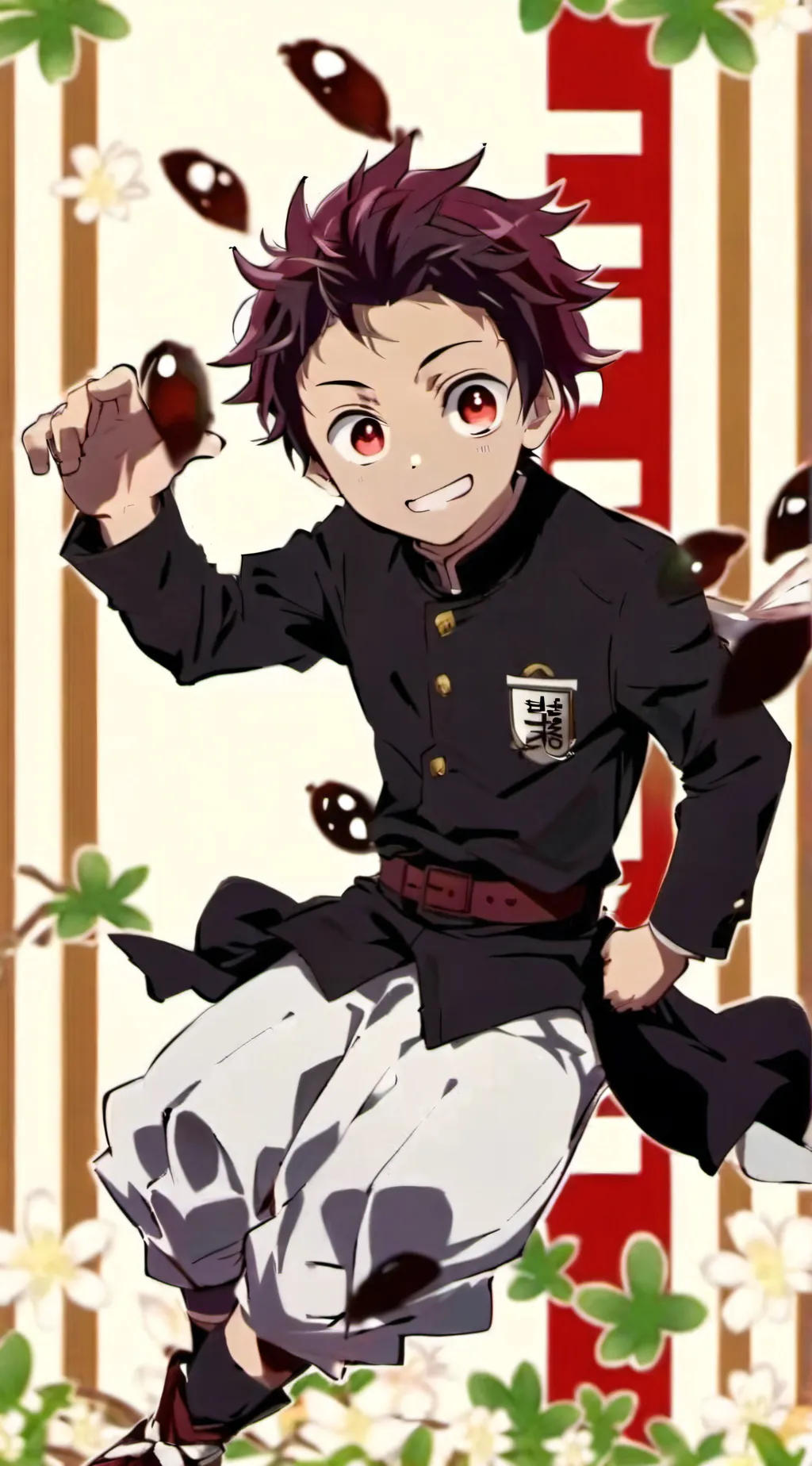 ai character: Tanjiro Kamado background