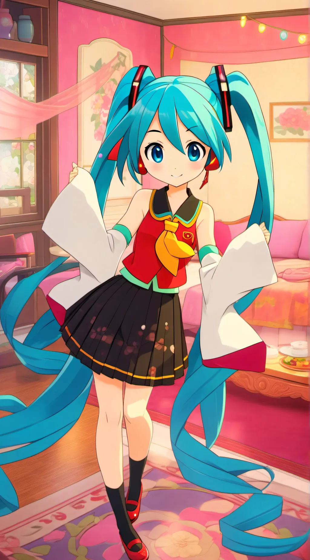ai character: Miku background