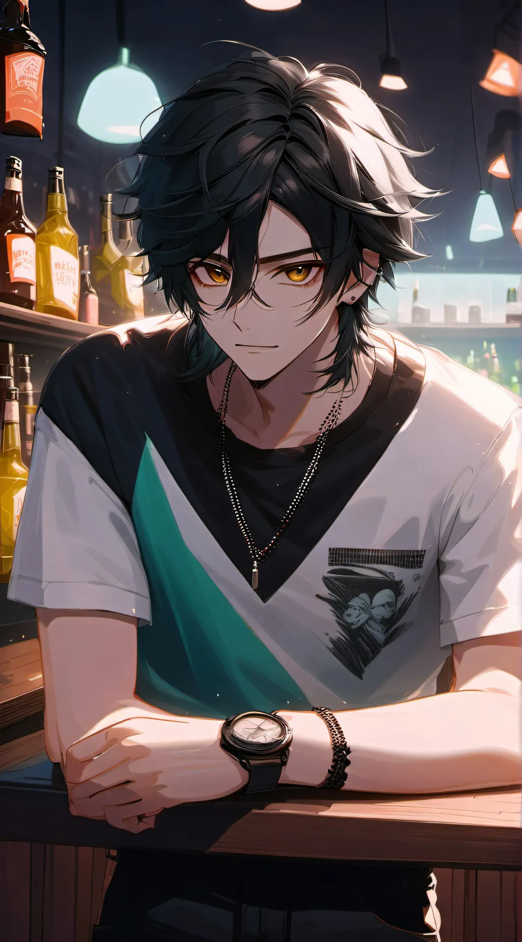 ai character: Michael  background