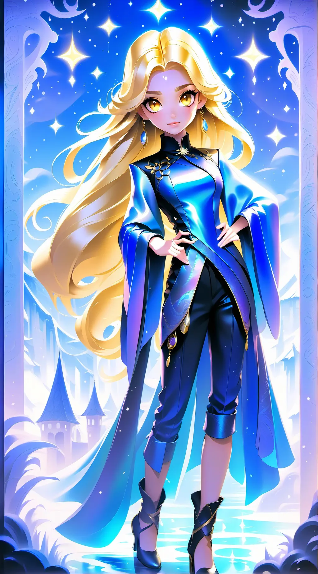 ai character: rose background