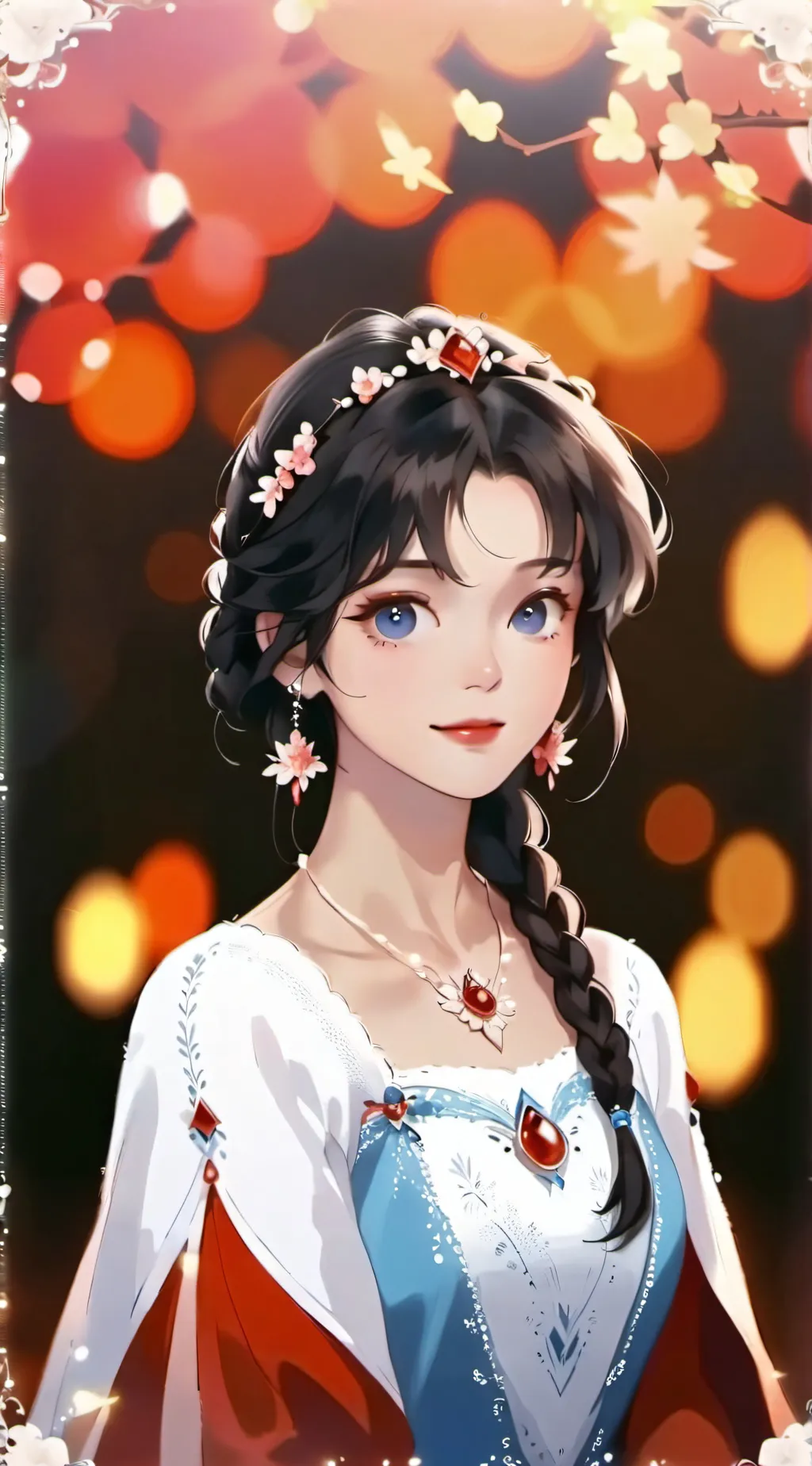 ai character: Frozen  background
