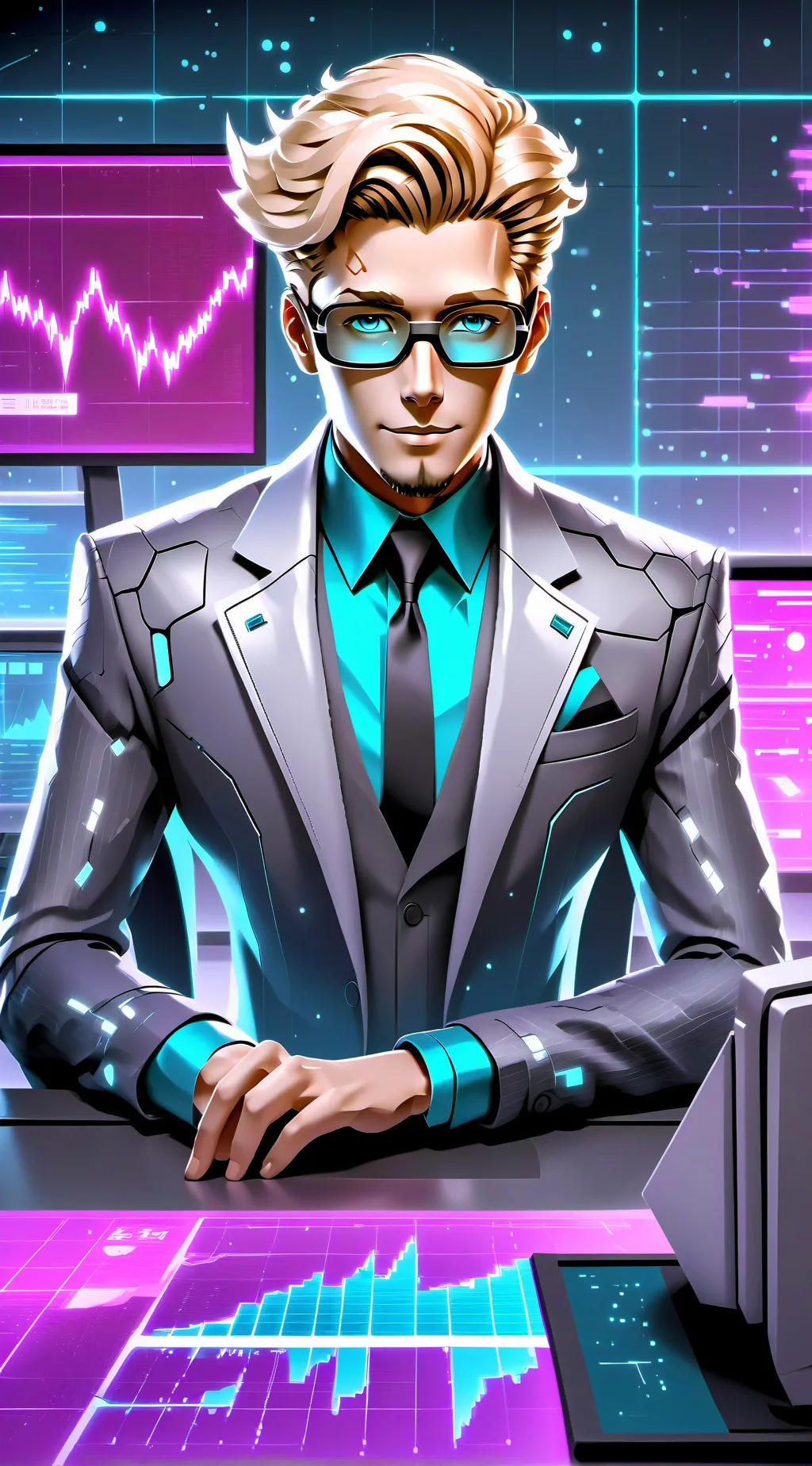 ai character: Crypto Trader background