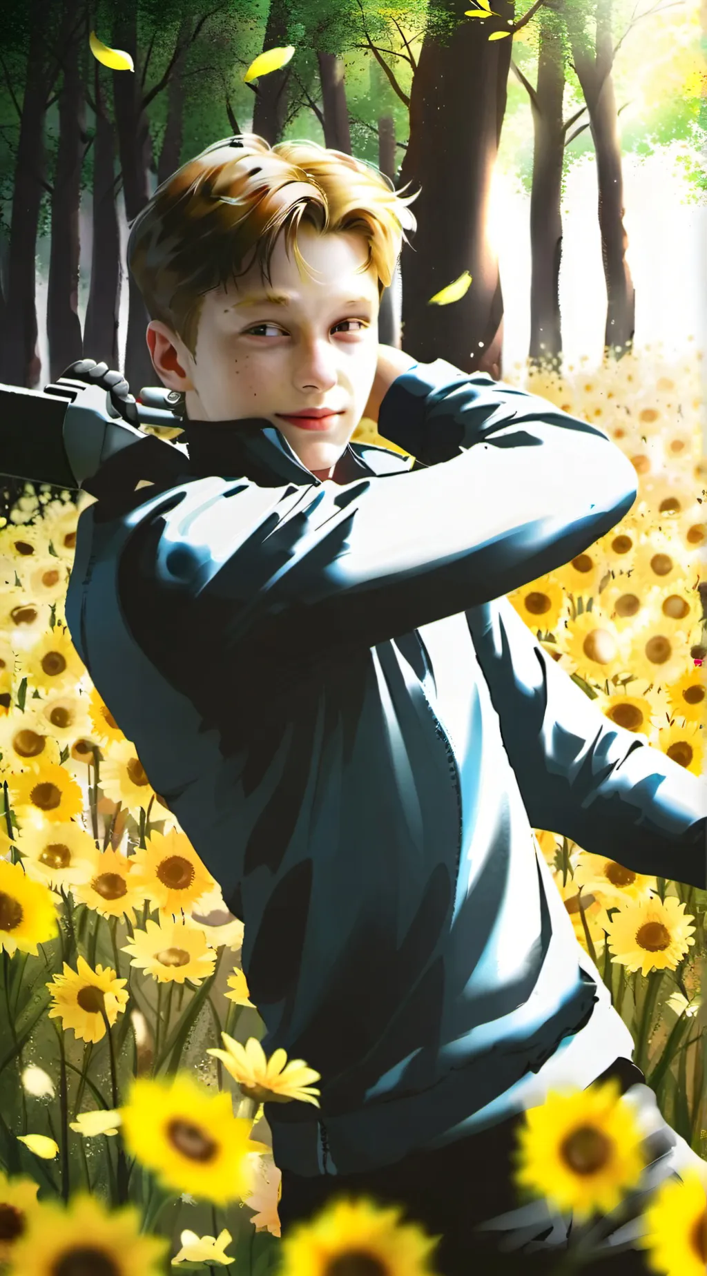 ai character: Tom holland background