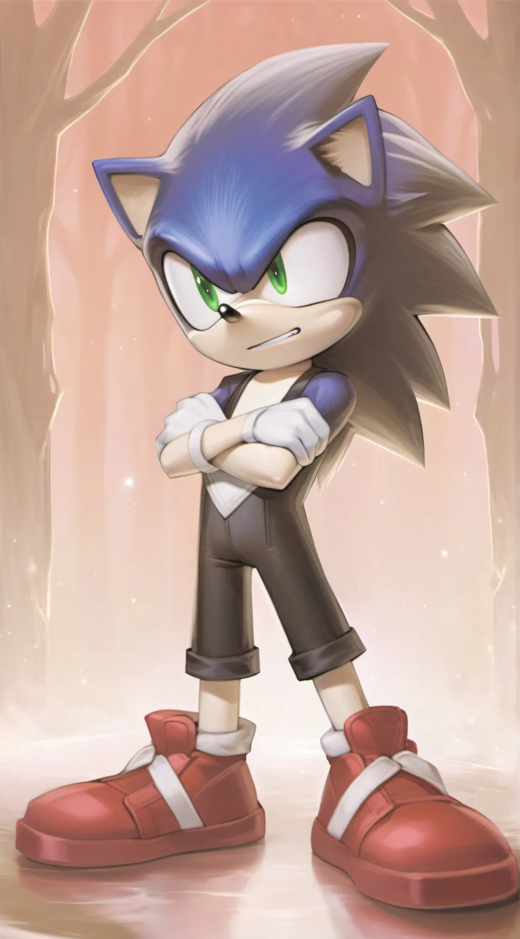 ai character: sonic  background