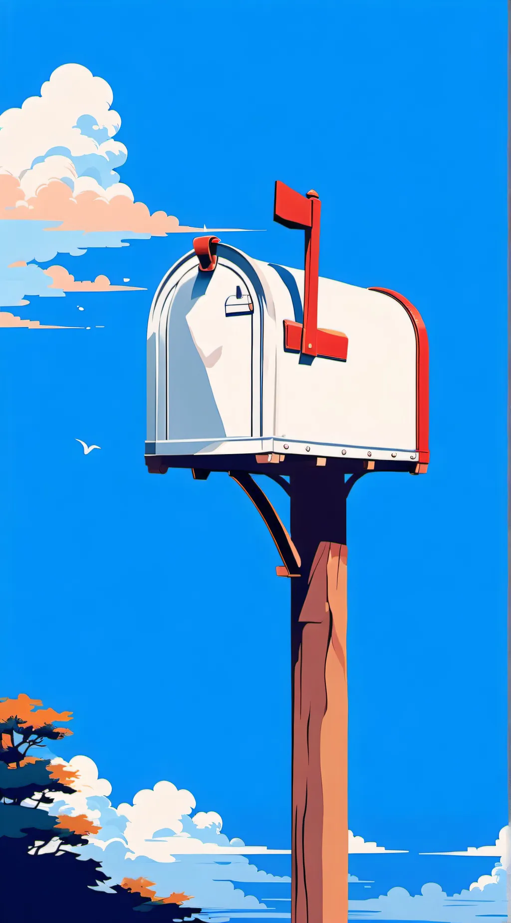 ai character: Mailbox background