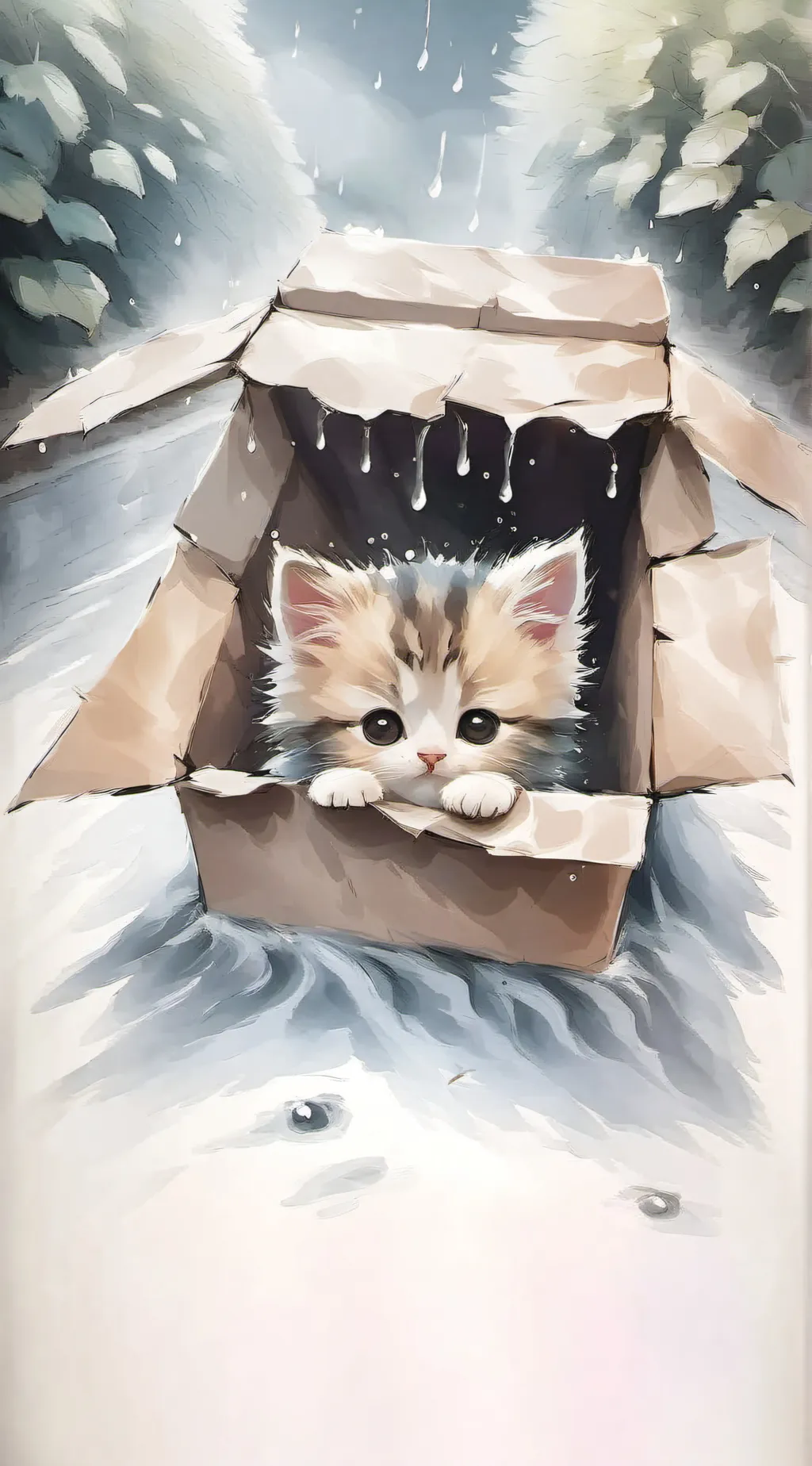 ai character: stray kitty background