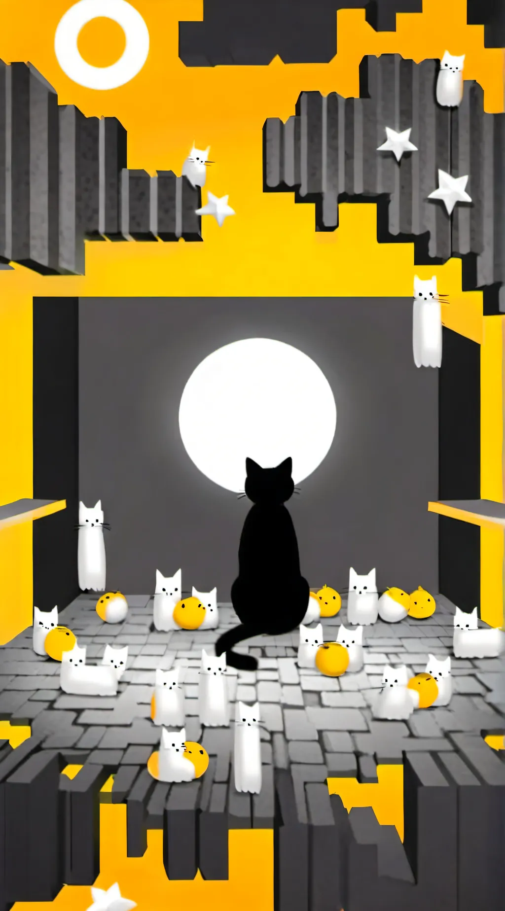 ai character: My emojicats! :3 background