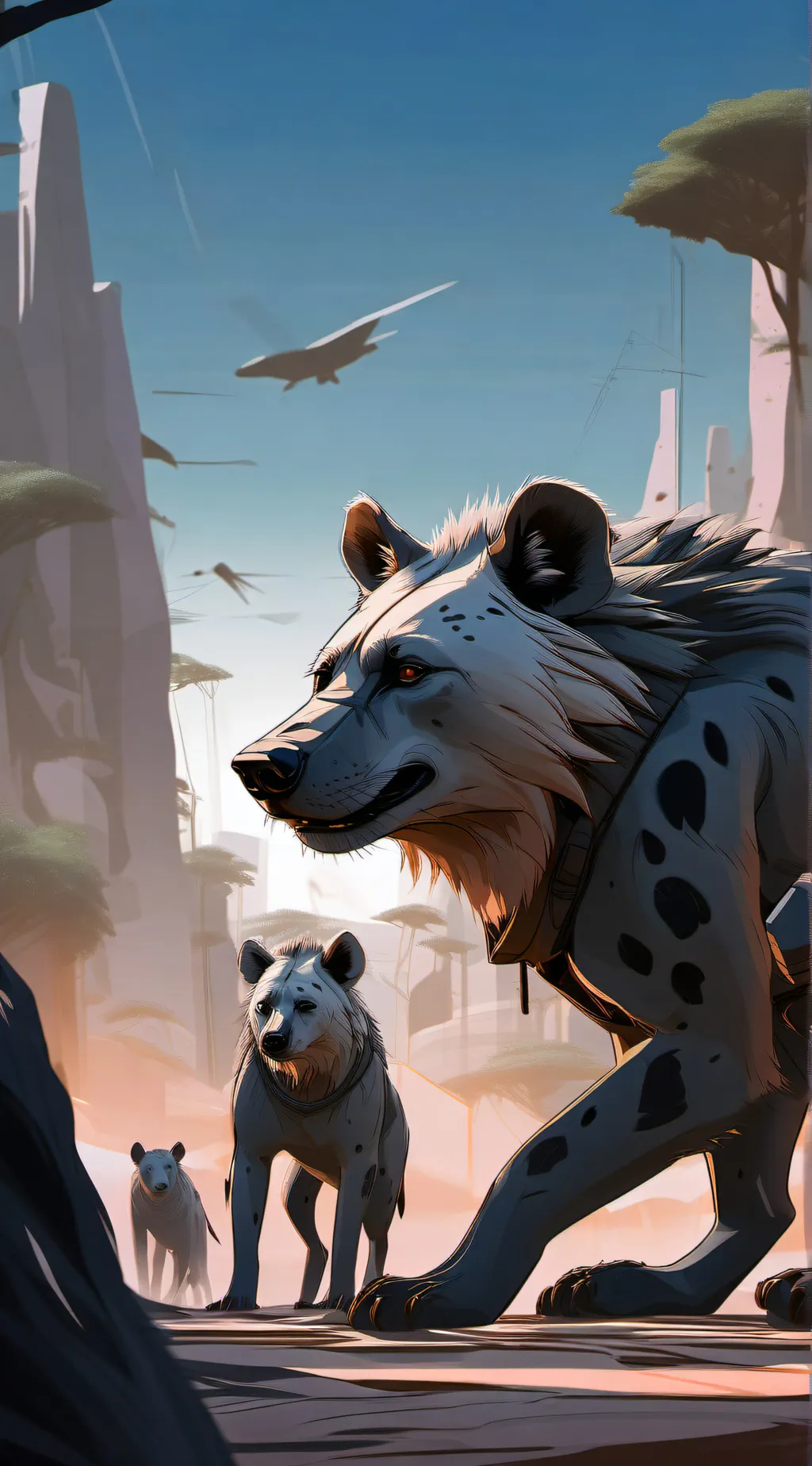 ai character: Hyenas background
