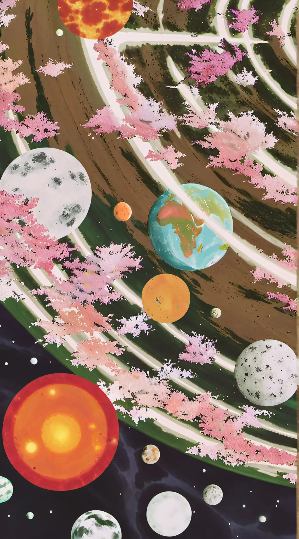 ai character: planet human background