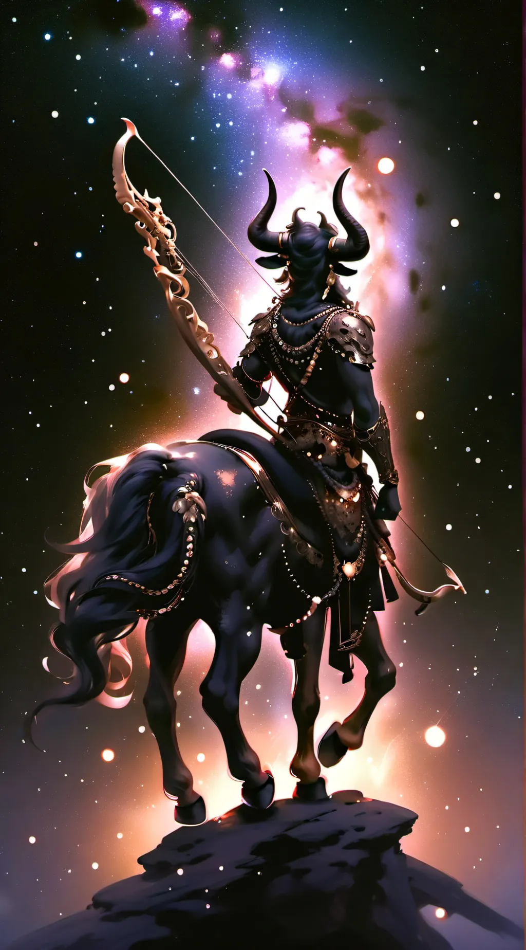 ai character: Sagittarius background