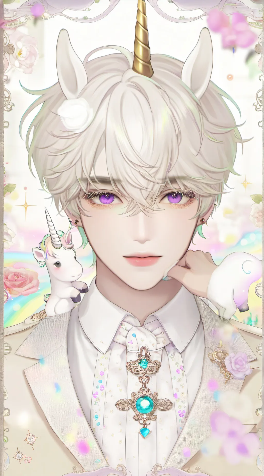 ai character: Myaro..☆・ background