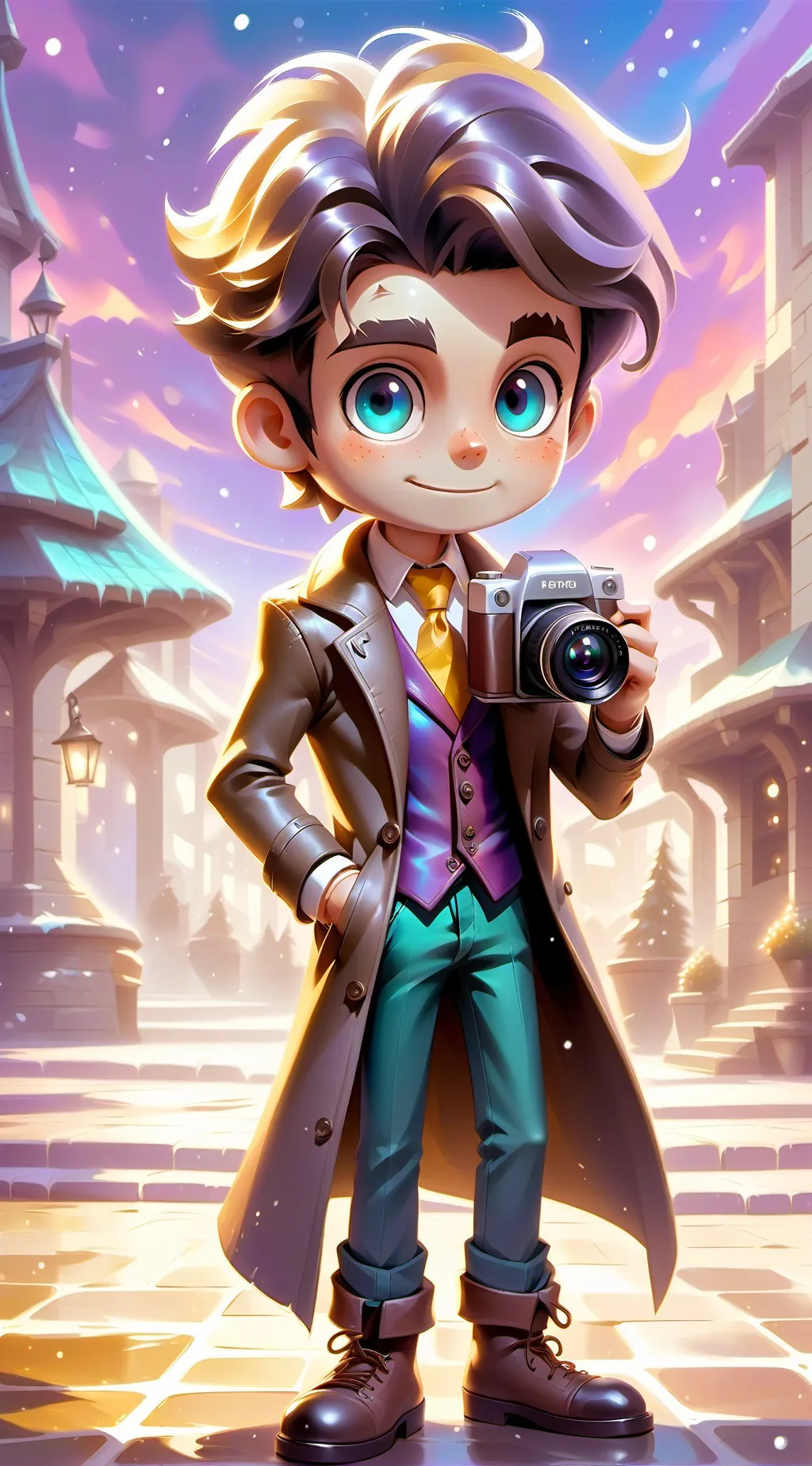 ai character: Simp camera man background
