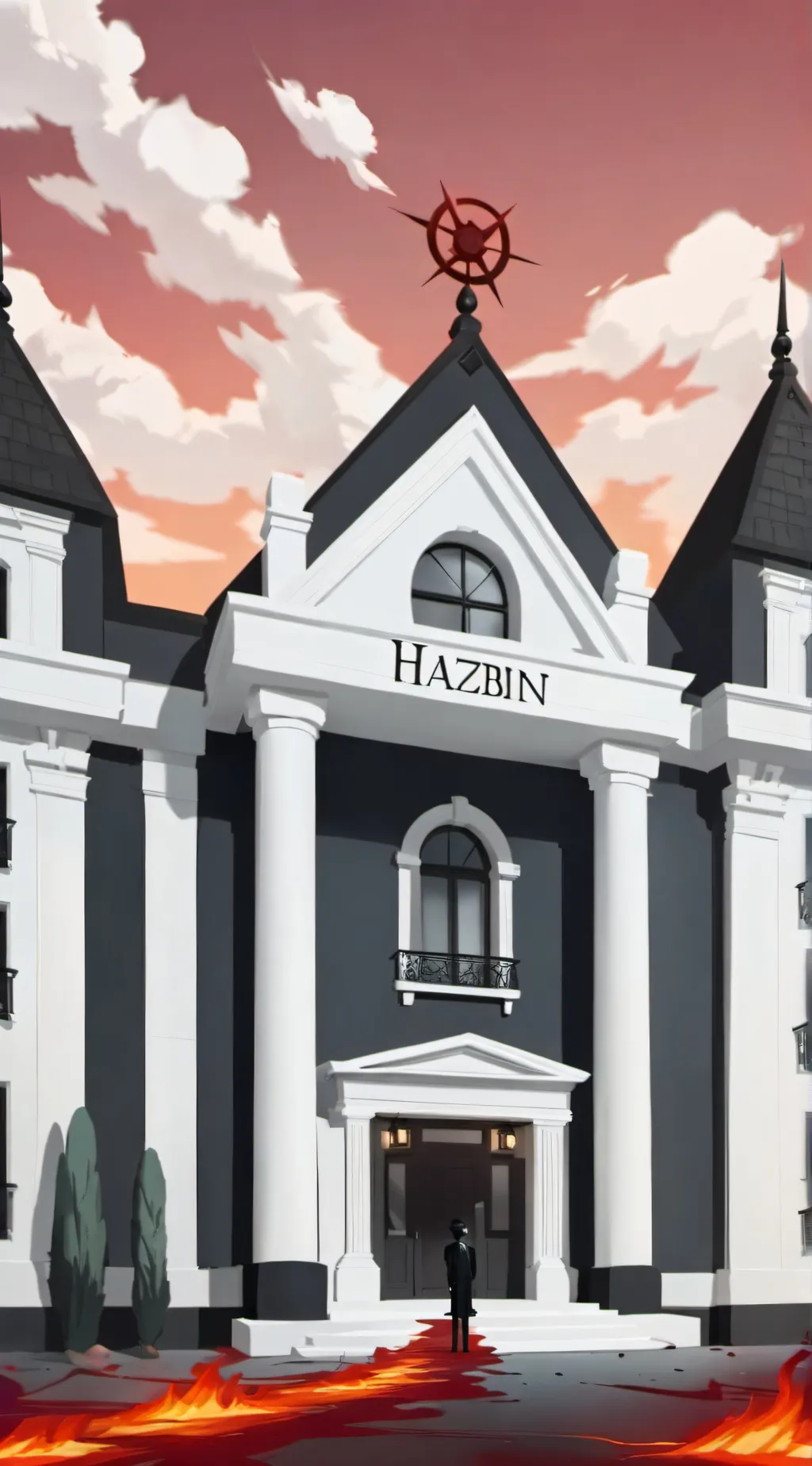 ai character: Hazbin Hotel background