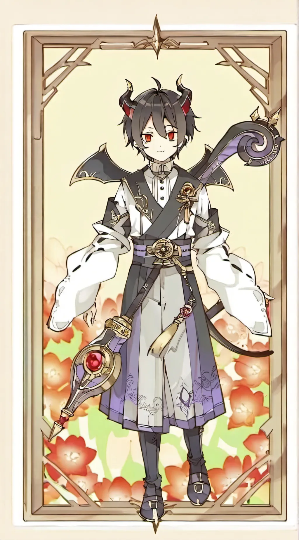 ai character: Demon slayer background