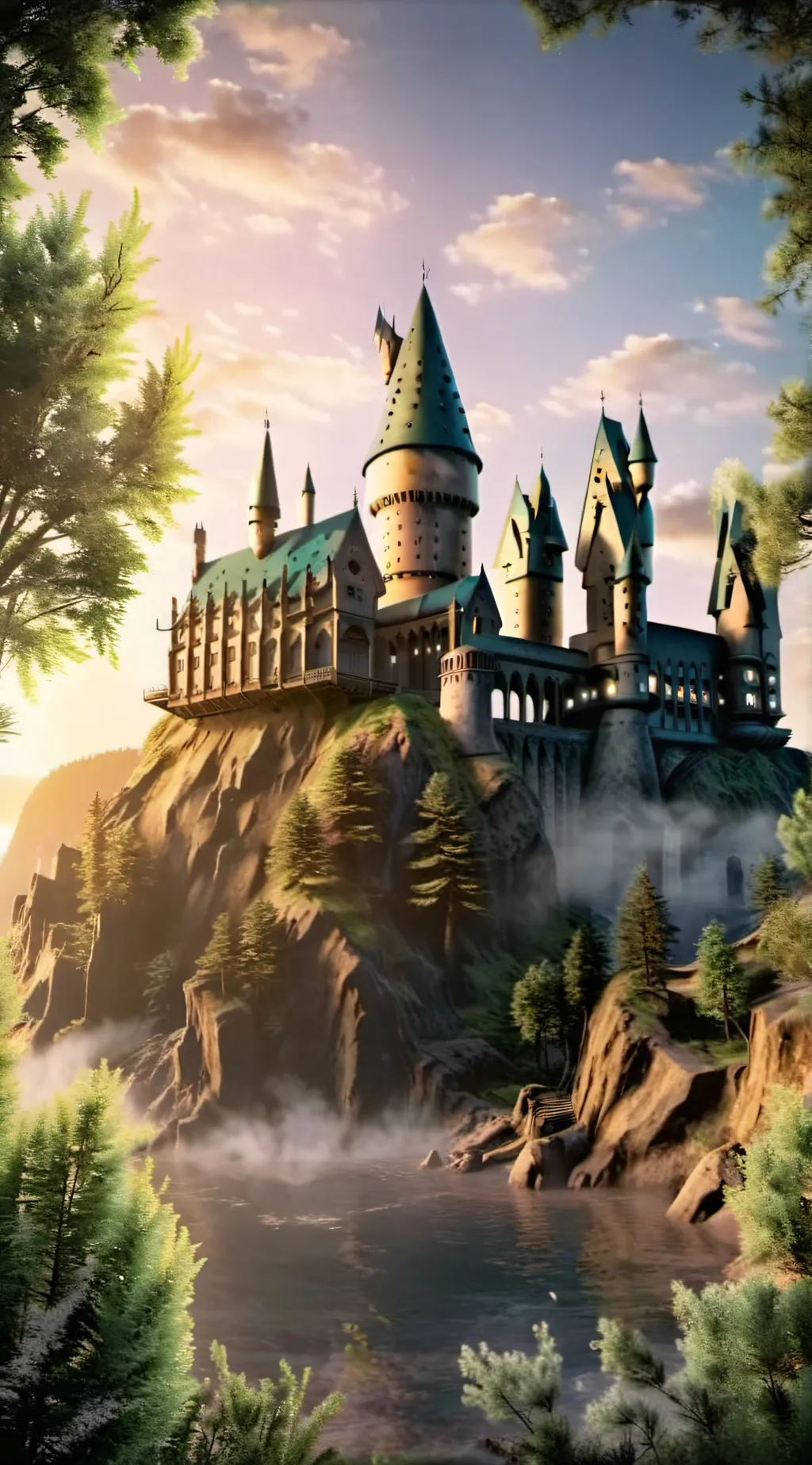 ai character: Hogwarts  background