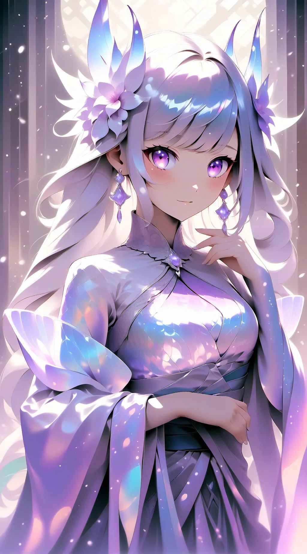 ai character: Sus lesbian girl background