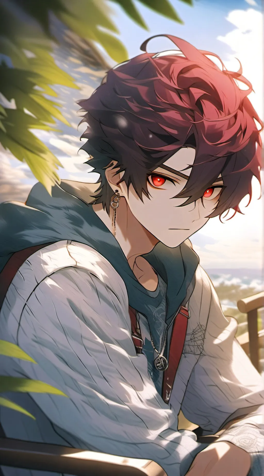 ai character: koi background