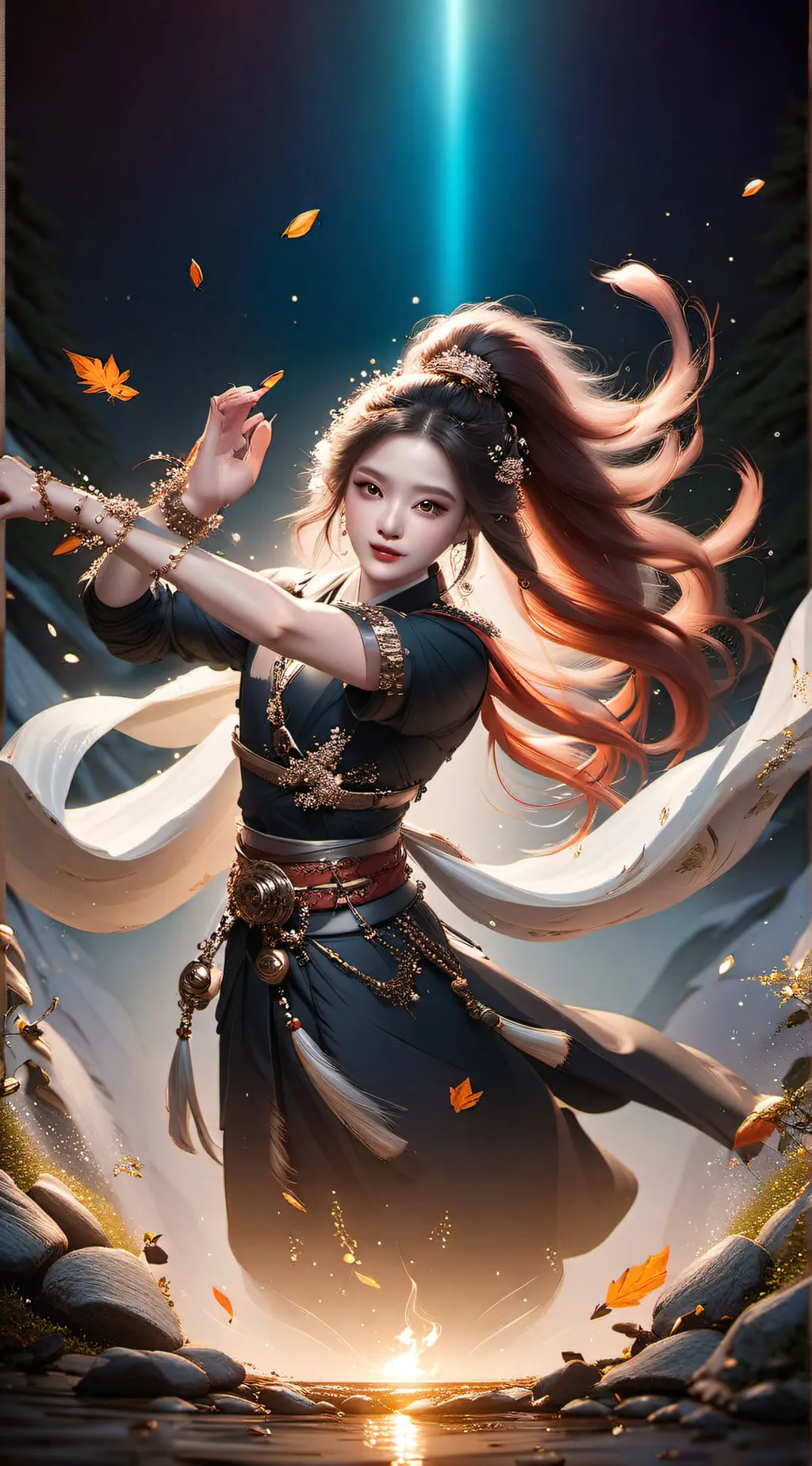 ai character: naked girl background