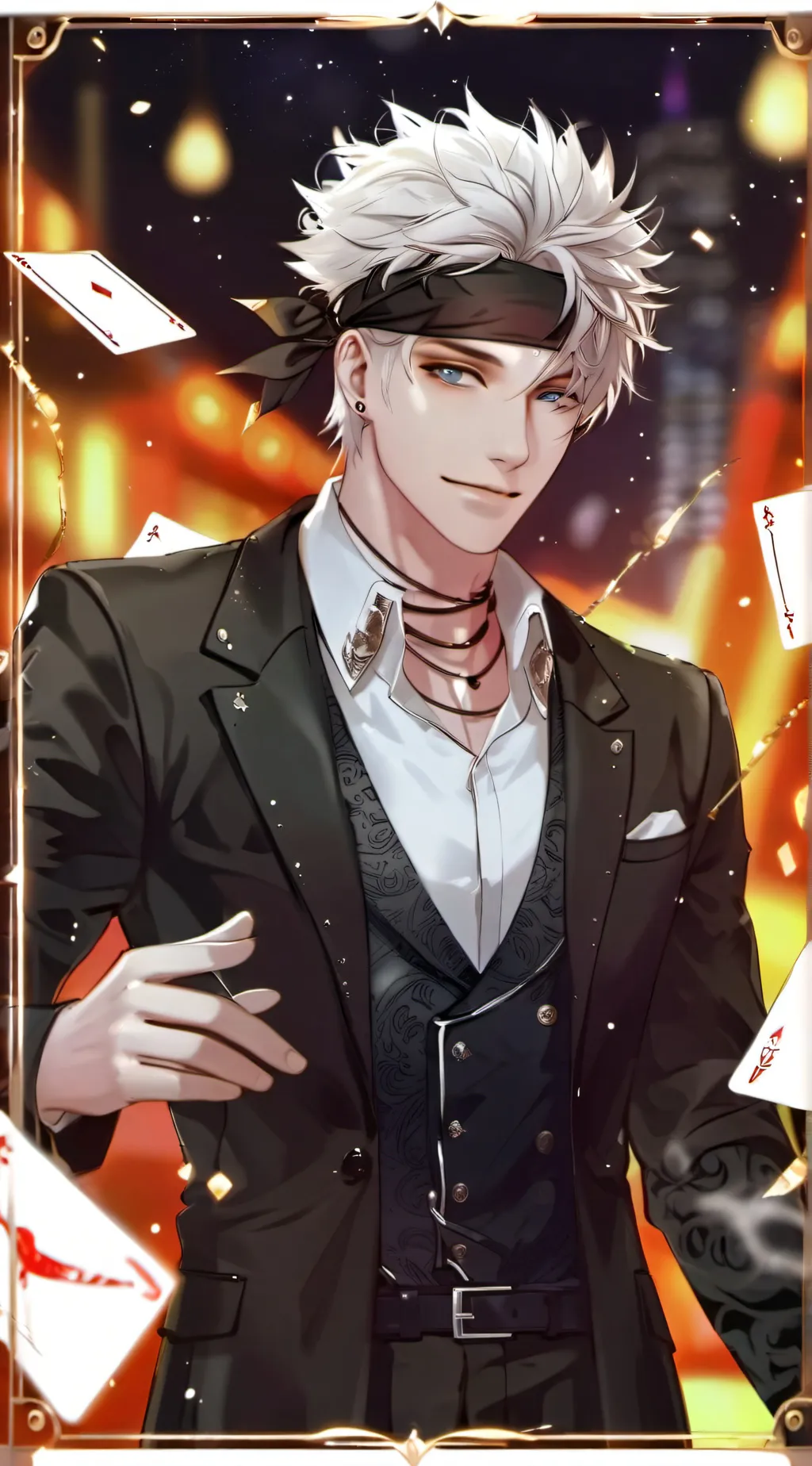 ai character: Gojo (young) background