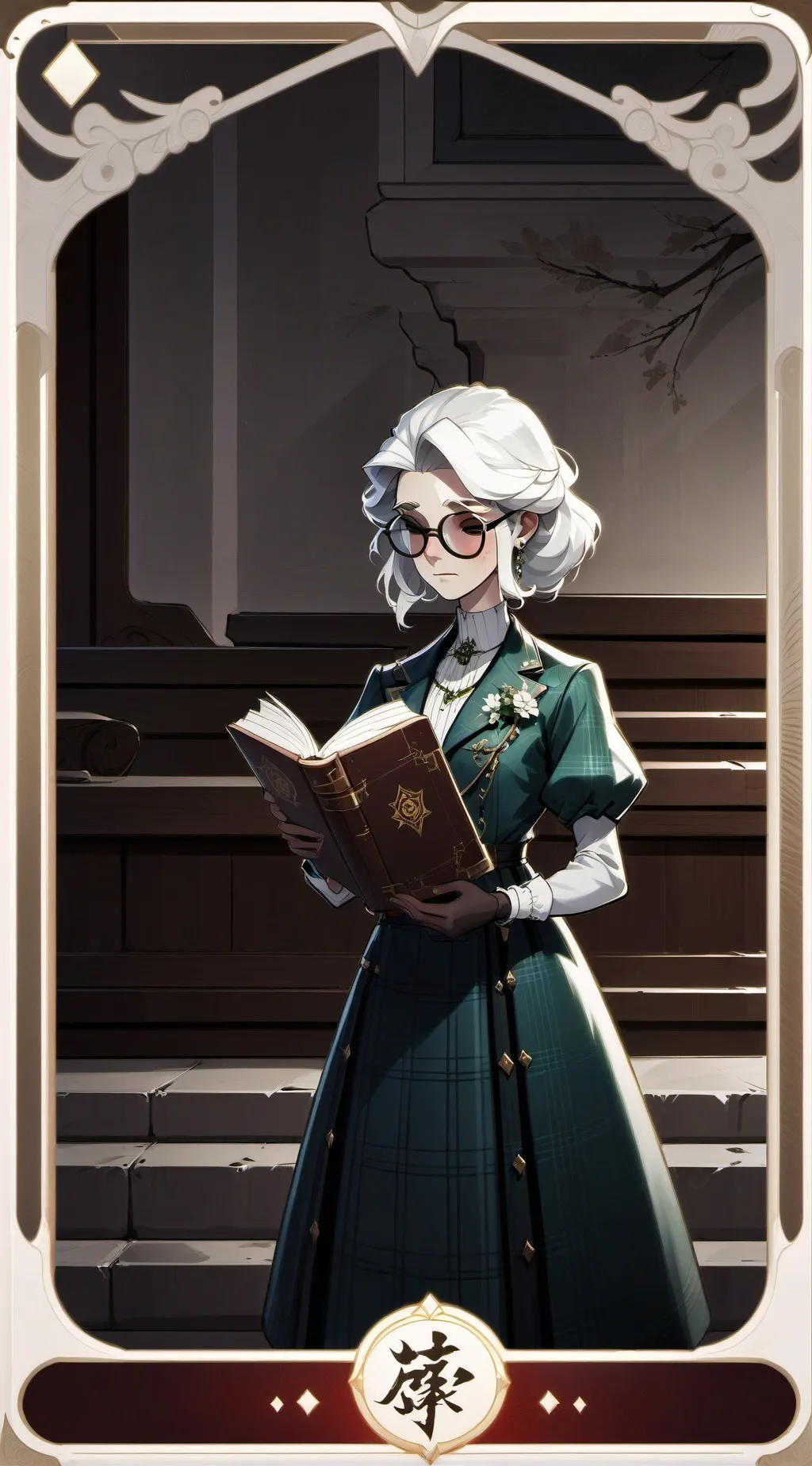 ai character: Miss Grace  background