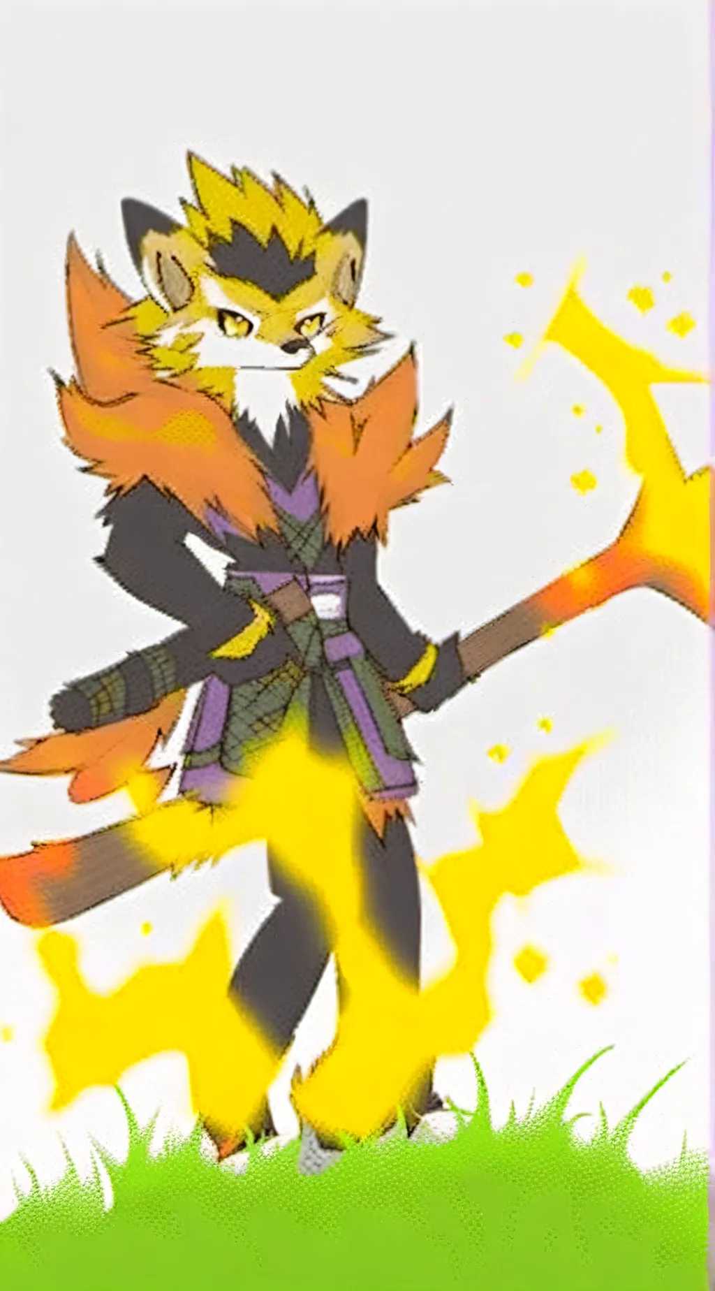 ai character: zeraora(2) background