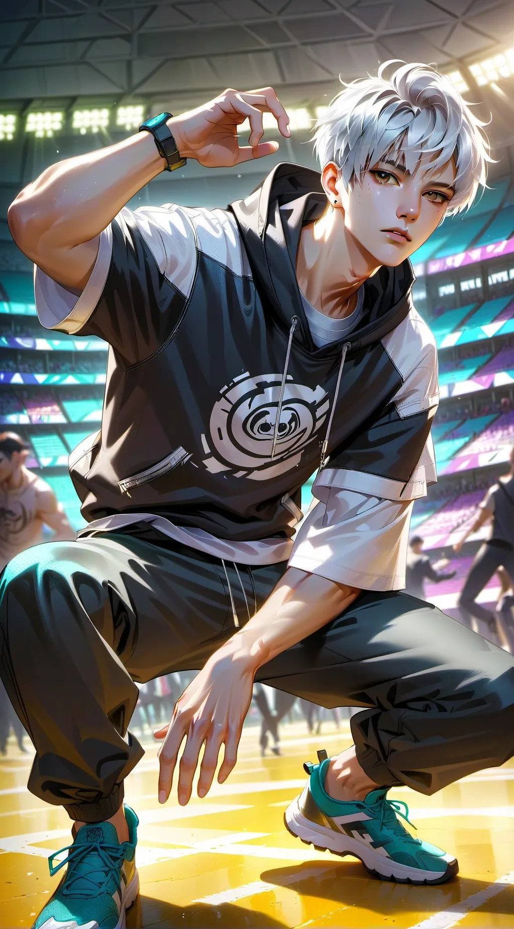ai character: Andrew💗 background
