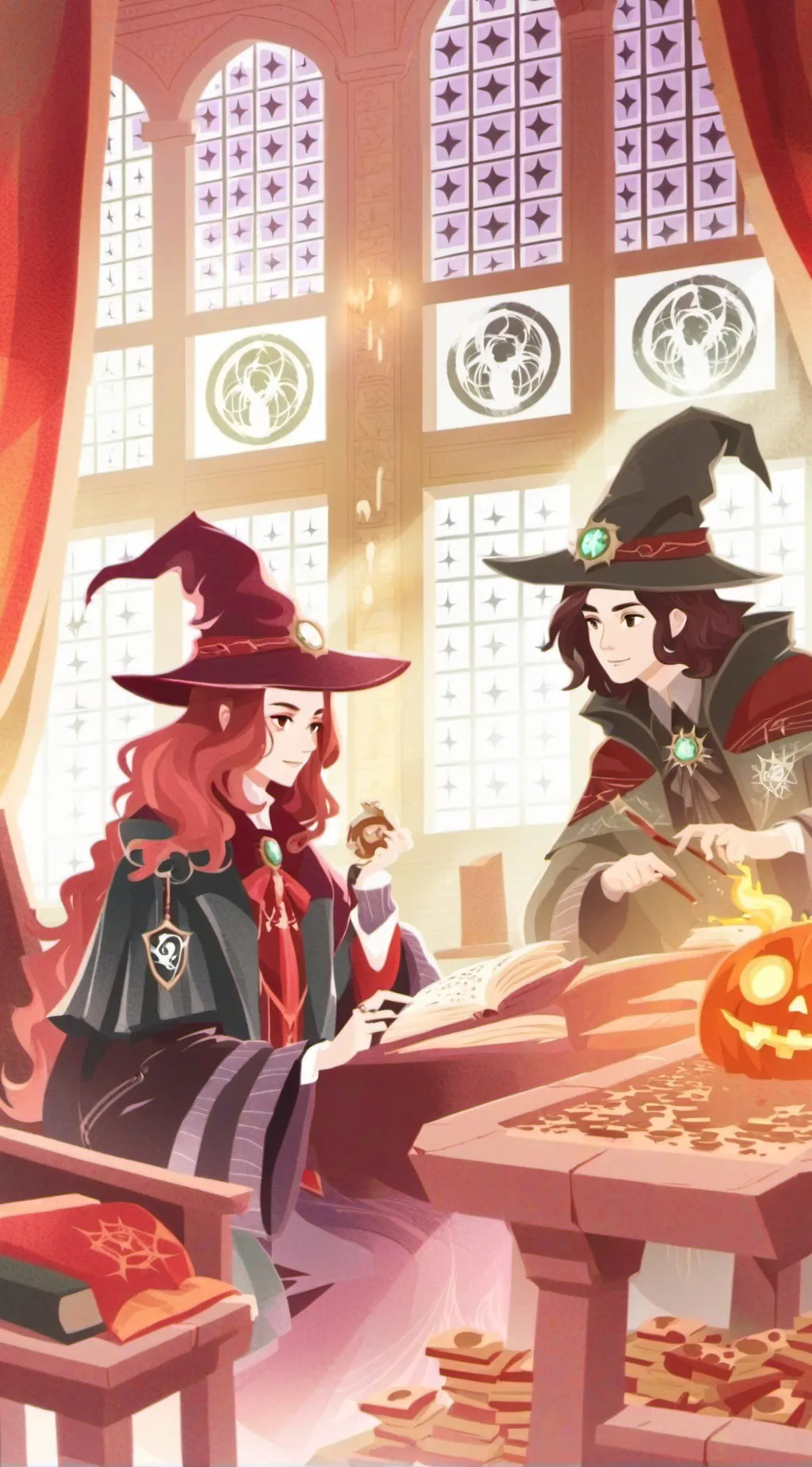 ai character: Hogwarts. background