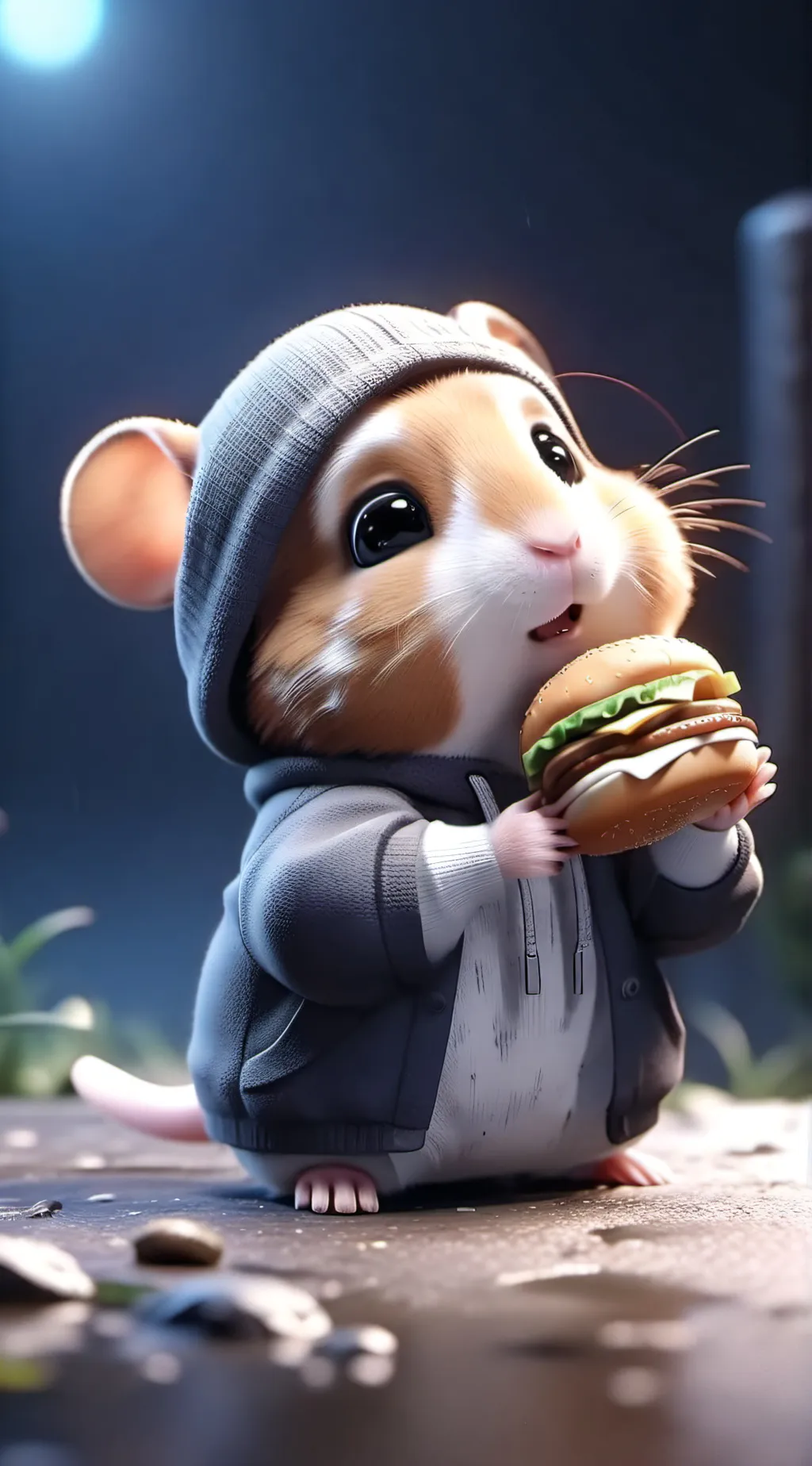 ai character: Nugget  background