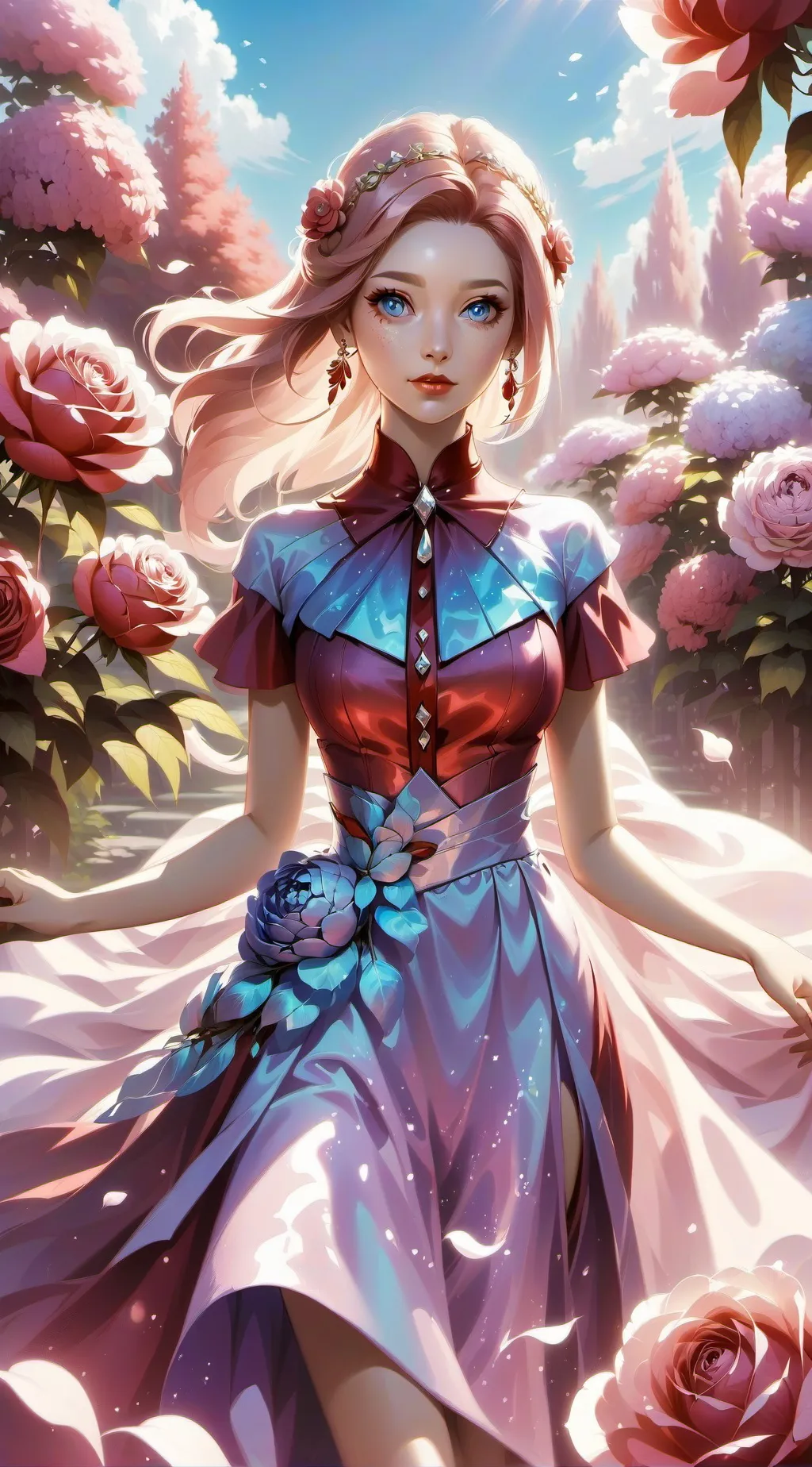 ai character: princess rose 🌹 background