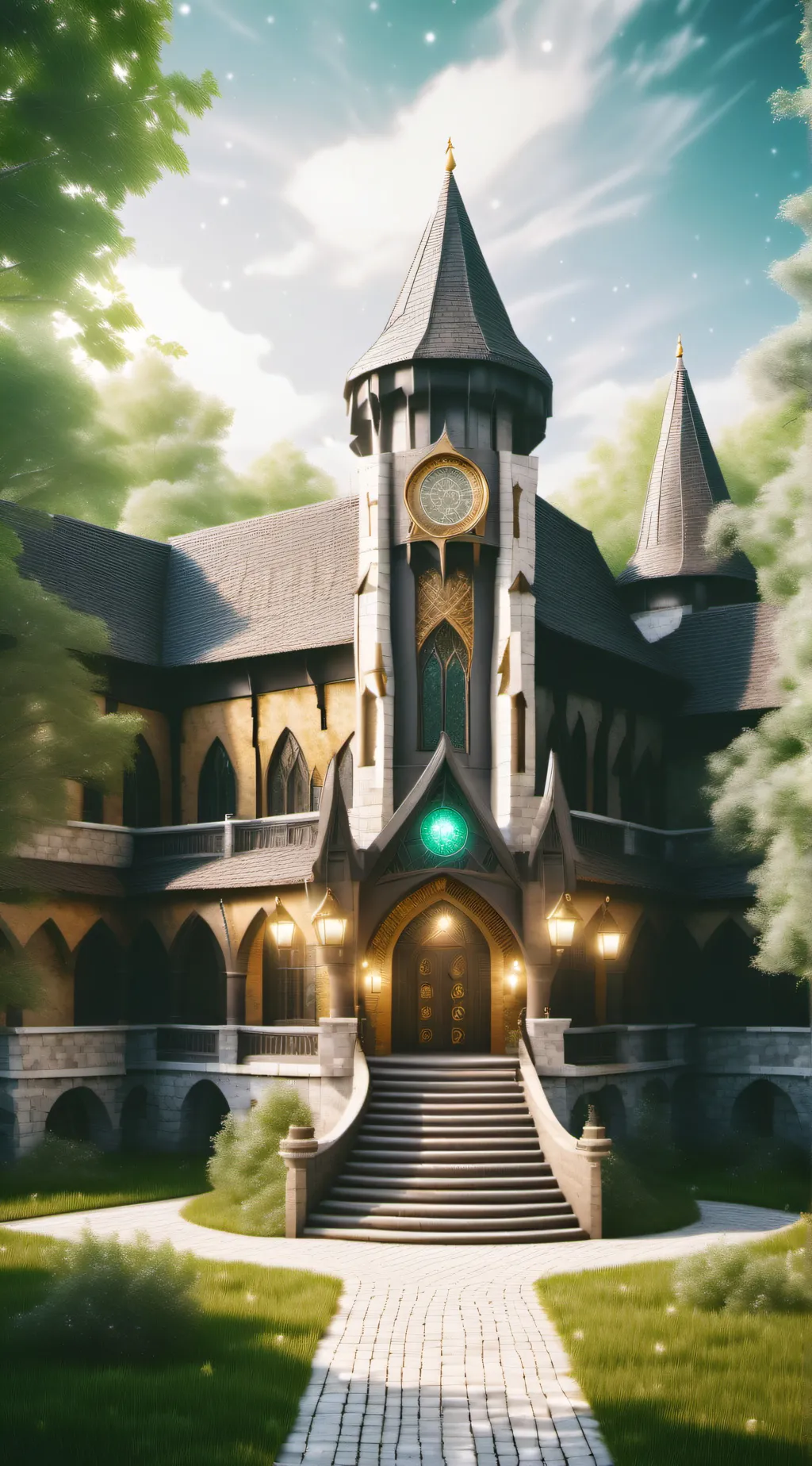 ai character: Magic Academy  background
