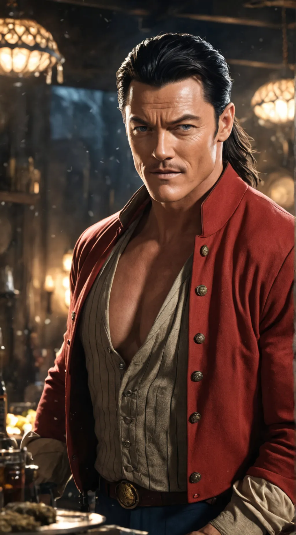 ai character: Gaston Luke Parody background