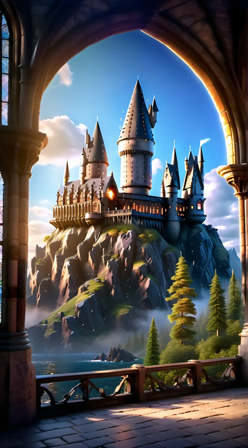 ai character: HOGWARTS background