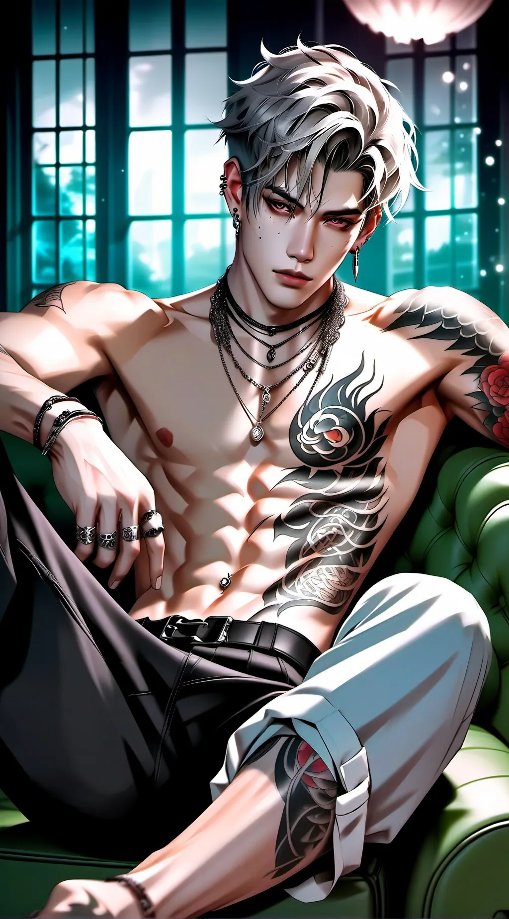 ai character: Your bf Kade  background