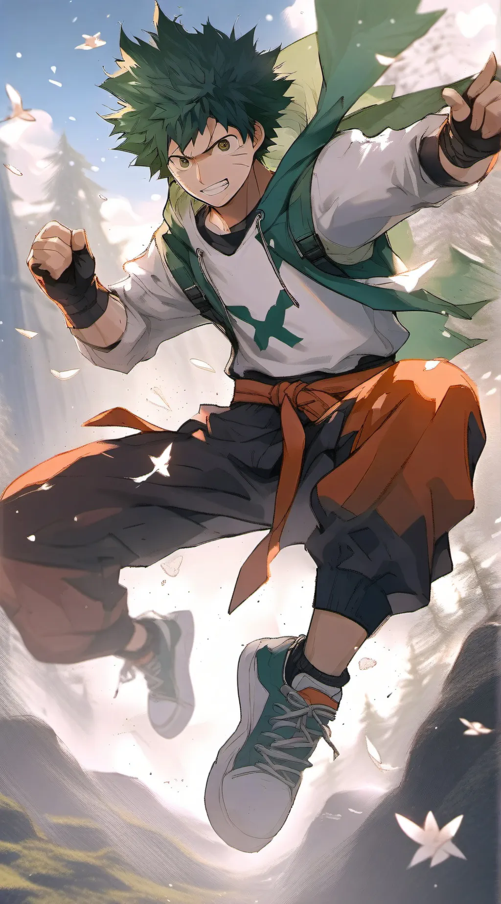 ai character: Izukus child  background