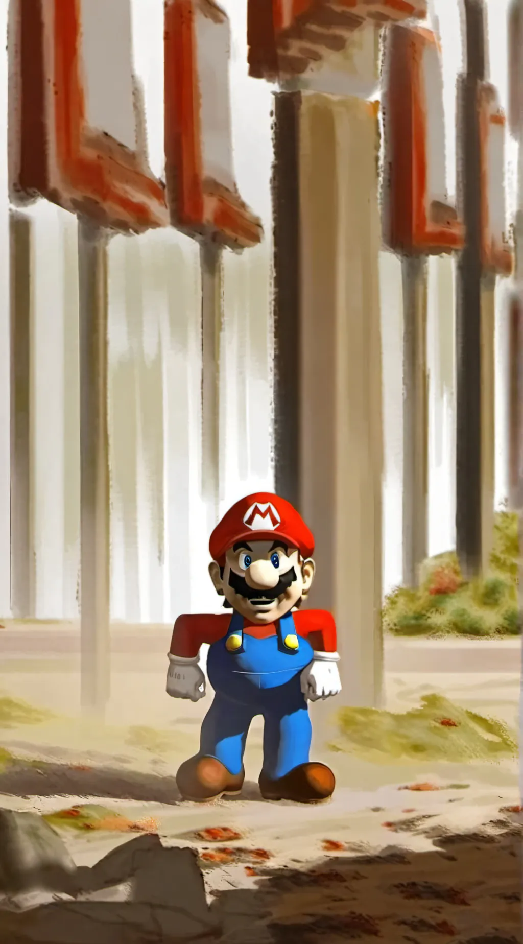 ai character: Mario background