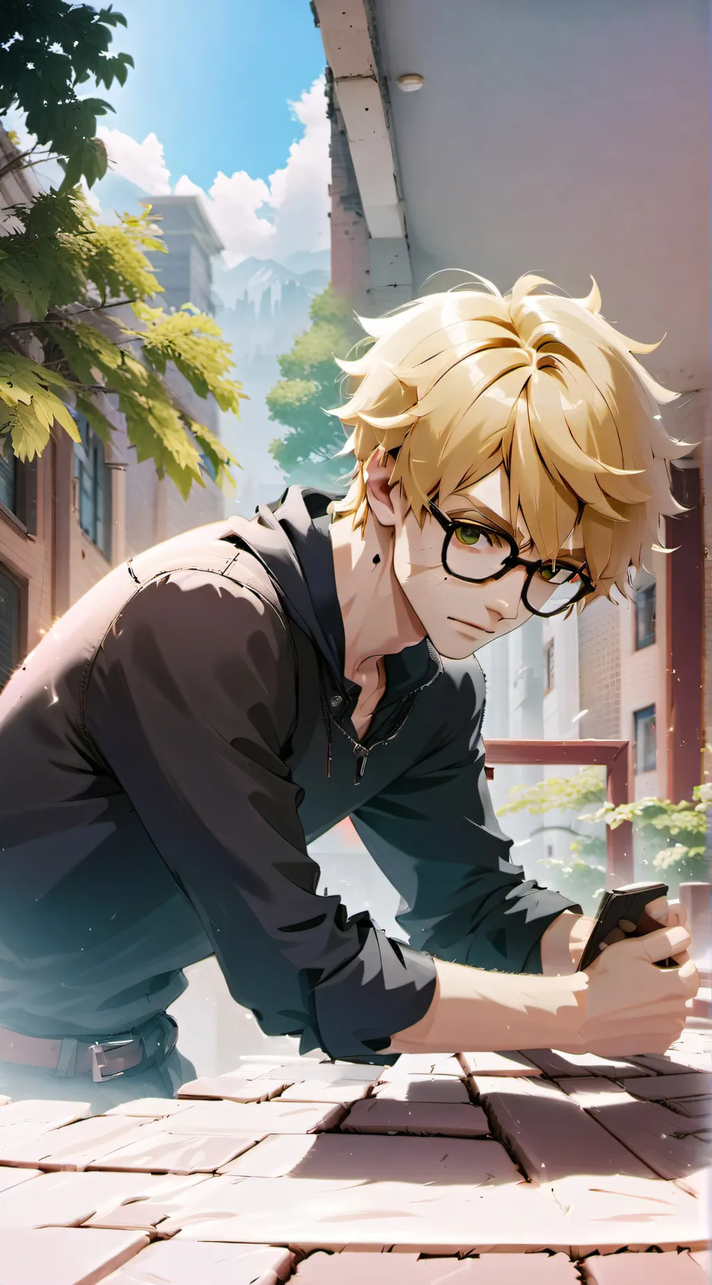 ai character: emo kid background