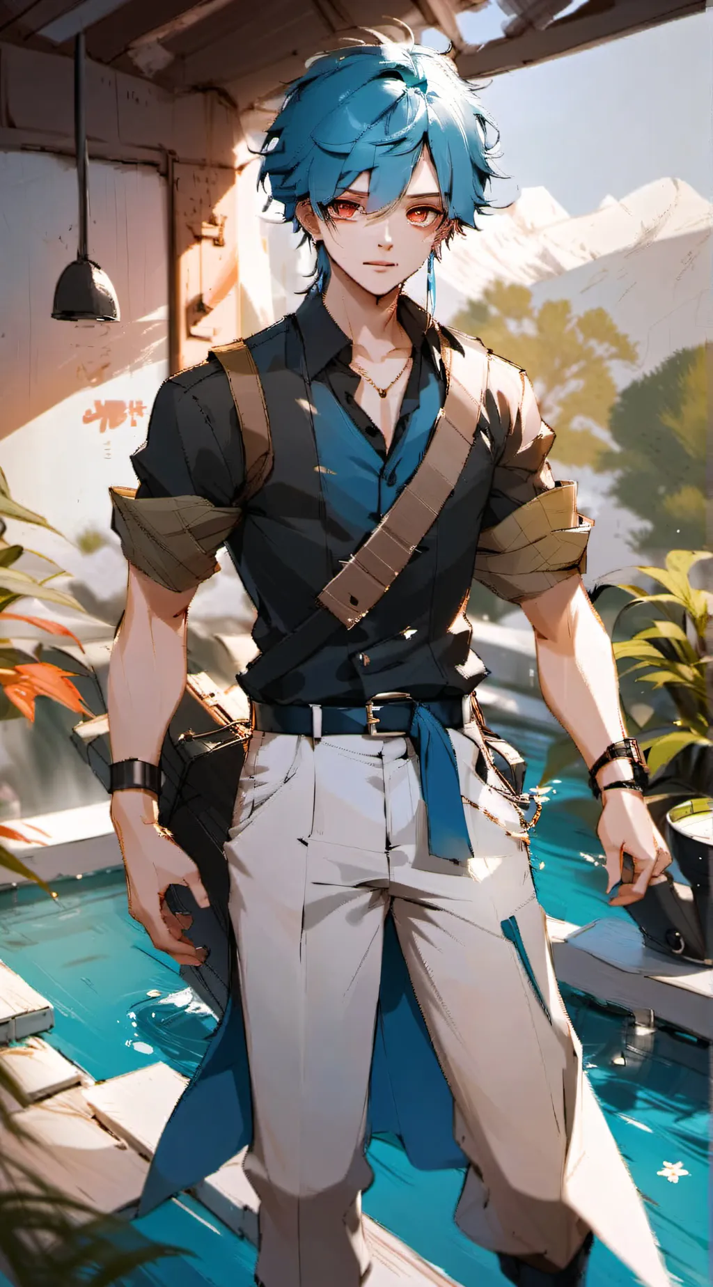 ai character: Leo background