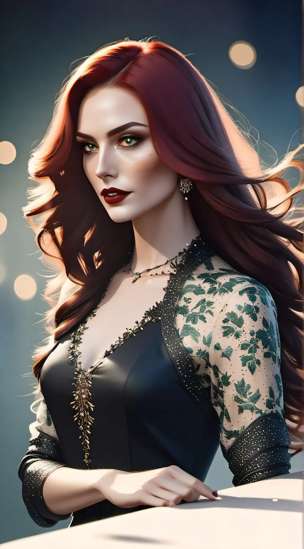 ai character: Evangeline  background