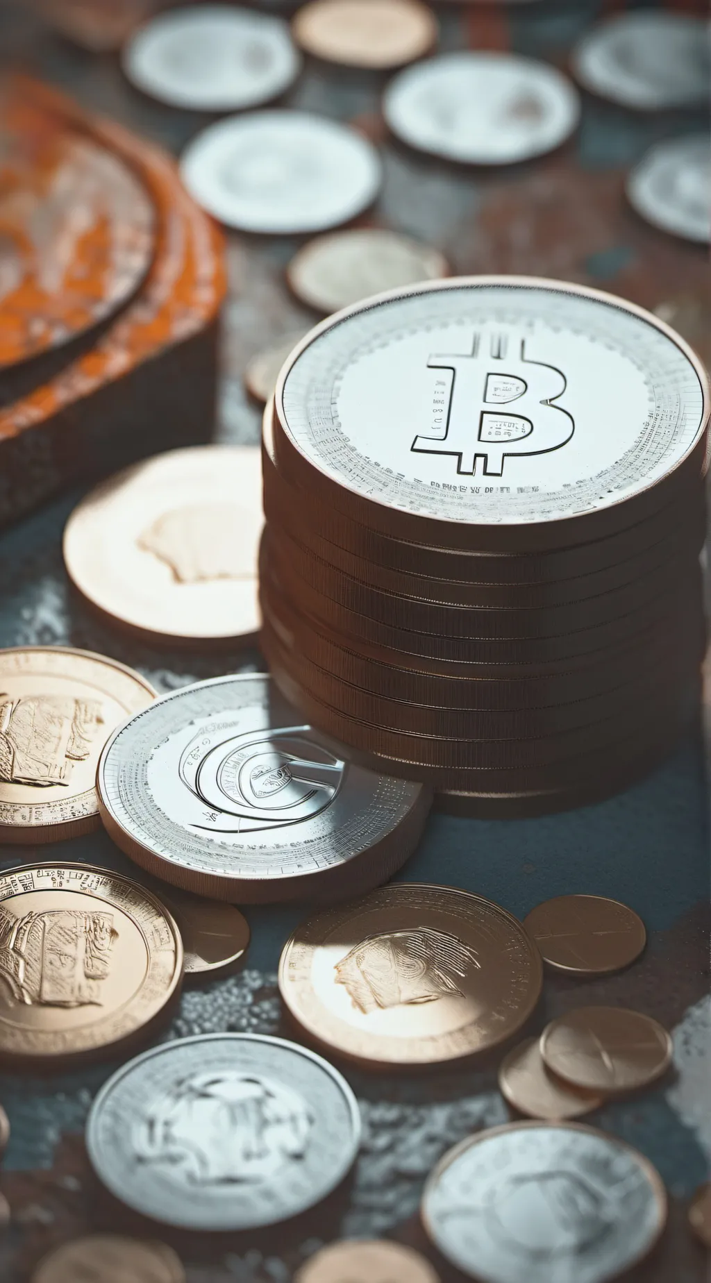 ai character: Bitcoin background
